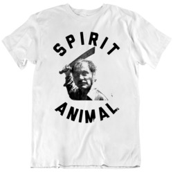 Quint Spirit Animal Classic Movie Fan Jaws T Shirt