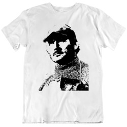 Quint Silhouette Classic Movie Fan Jaws  T Shirt