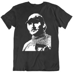 Quint Silhouette Classic Movie Fan Jaws V2  T Shirt