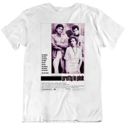 Retro 80's Movie Poster  Pretty In Pink Fan T Shirt