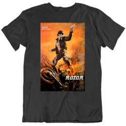 Retro 80's Movie Rotor Movie Poster  Fan T Shirt