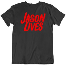 Retro 80's Horror Movie Friday The 13th Jason Lives Fan T Shirt