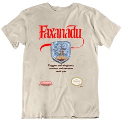 Retro 80's Video Game NES Faxanadu 1987 Fan T Shirt