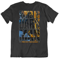 Retro 80's  Movie Darkman Who is Darkman Movie Poster Fan T Shirt