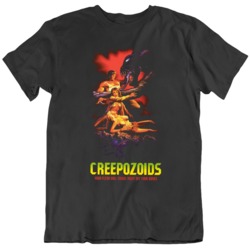 Retro 80's Horror Movie Creepozoids  Fan v2 T Shirt