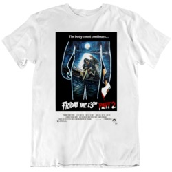 Retro 80's Horror Movie Friday The 13th Part 2 Movie Poster Fan W