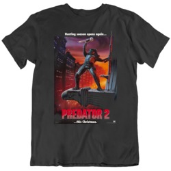 Retro 90's  Movie Predator Part 2 Movie Poster Fan T Shirt