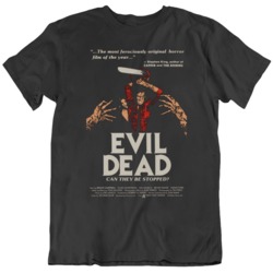 Retro 80's Movie Evil Dead  Movie Poster Fan   T Shirt