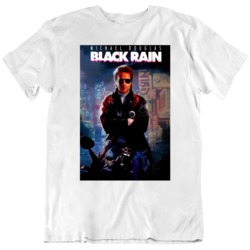Retro 80's  Movie Black Rain Movie Poster Fan   T Shirt