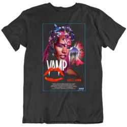 Retro 80's Horror Movie VAMP Grace Jones Movie Poster Fan v2  T S