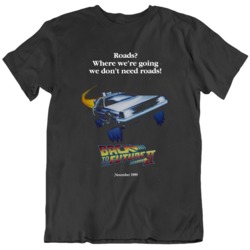 Retro 80's Sci Fi Movie Back To The Future Part 2 Movie Poster  F