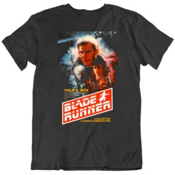 Retro 80's Movie Blade Runner Movie Poster Fan T Shirt