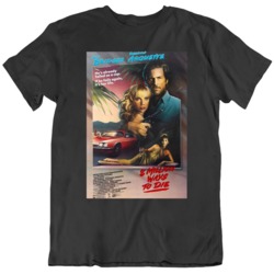 Retro 80's Movie 8 Million Ways to Die Movie Poster Fan  T Shirt