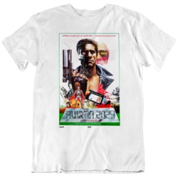 Retro 80's Movie Terminator Thai Movie Poster Fan T Shirt