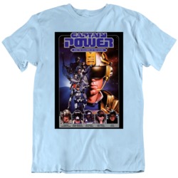 Retro TV Show Captain Power and The Soldiers of The Future Cool Fan T 