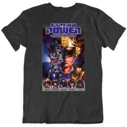 Retro TV Show Captain Power and The Soldiers of The Future Cool Fan Bl