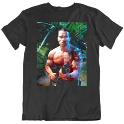 Retro 80's  Movie Predator Movie  Scene Cool Fan T Shirt