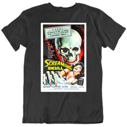 The Screaming Skull Horror 1958  Film Movie Poster Black T Shirt