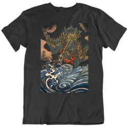 Sea Dragon Japanese  Art Poster T Shirt