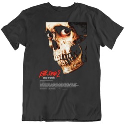 Evil Dead 2 1980's Movie Film Poster Fan T Shirt