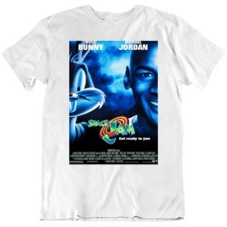 Space Jam 1990's Movie Film Poster Fan T Shirt