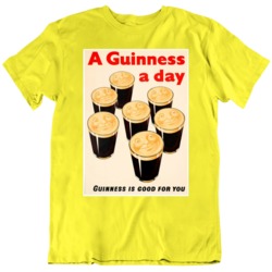 Classic Retro Guinness is Good For You Poster T Shirt