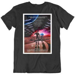 Retro Classic Dune 1980's Movie Film Poster Black T Shirt