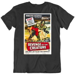 Cult Classic Retro Revenge of the Creature Sci Fi Movie  Poster T Shir