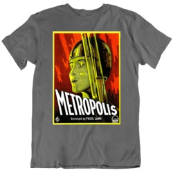 Cult Classic Retro Metropolis Sci Fi  Movie  Poster T Shirt