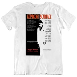 Cult Classic Scarface  1980's Movie Poster T Shirt