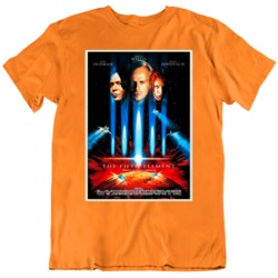 Cult Classic The Fifth Element 1990's Movie Poster   T Shirt