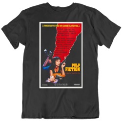 Cult Classic Pulp Fiction 1990's Movie Poster V2 T Shirt