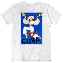 Cuba Travel Vintage Cuba Travel Poster  T Shirt