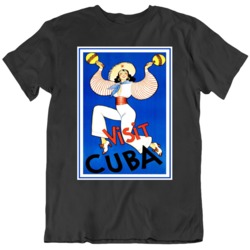 Cuba Travel Vintage Cuba Travel Poster v2 T Shirt