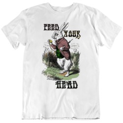 Inspired by Jefferson Airplane Feed Your Head Rabbit Psychedelic T Shi