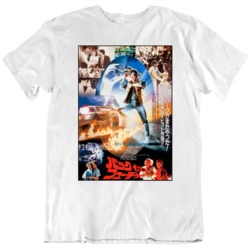 Classic Retro Movie Back to the Future Japanese Movie Poster T Shirt