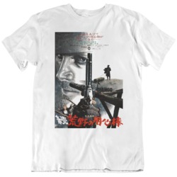 Django Franco Nero  Japanese Horror  Movie Poster Fan White T Shirt