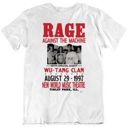 Rage Against The Machine & Wu-tang Clan Illinois 1997 T Shirt