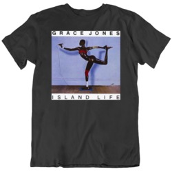 Grace Jones Island Life Black T Shirt