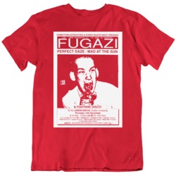Fugazi  Exeter  1989 Red T Shirt