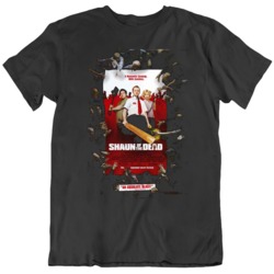 Shaun Of The Dead Horror Movie Poster Fan Black T Shirt