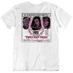 Vincent Price Twice Told Tales  Retro Horror Movie Poster Fan T Shirt