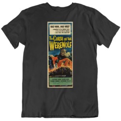 The Curse of The Werewolf Retro Horror Movie Poster Fan T Shirt