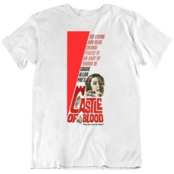 Castle Blood Retro Horror Movie Poster Fan T Shirt