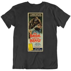 The Bride and the Beast Retro Horror Movie Poster Fan  T Shirt