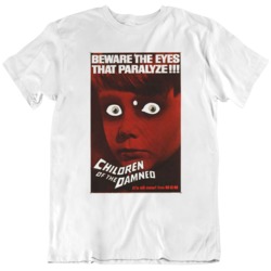 Children of The Damned Retro Horror Movie Poster Fan v2 T Shirt