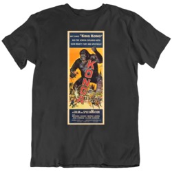 Konga Retro Horror Movie Poster Fan   T Shirt