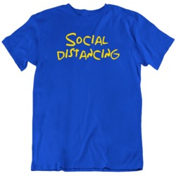 Social Distancing 2020 Simpsons Parody   T Shirt