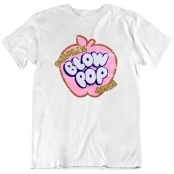 Retro Blow Pop Candy Caramel Apple Distressed T Shirt