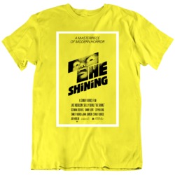 The Shining Classic Stanley Kubrick Movie Poster Yellow T Shirt
